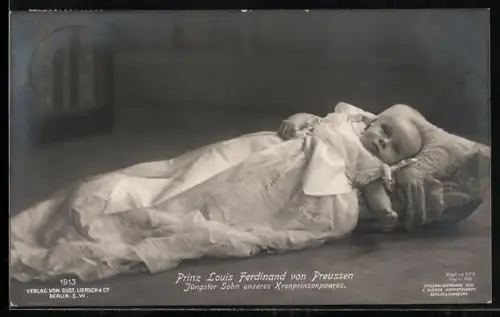 AK Prinz Louis Ferdinand von Preussen als Baby