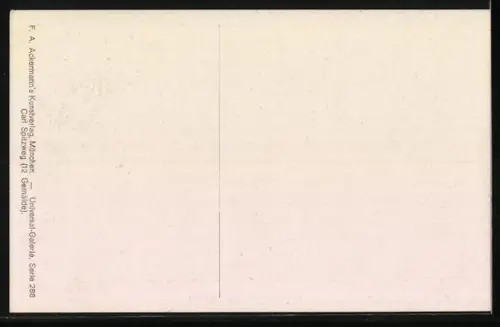 Künstler-AK Carl Spitzweg: ein Einsiedler spielt auf seiner Geige