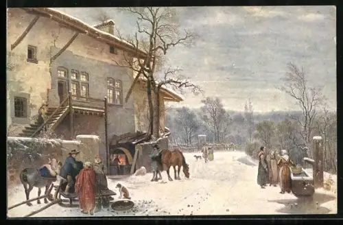 AK Pro Juventute, Der Köhler von Adam-W. Toepffer 1766-1847