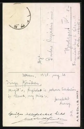 Künstler-AK Kleine Katze mit grauem Fell