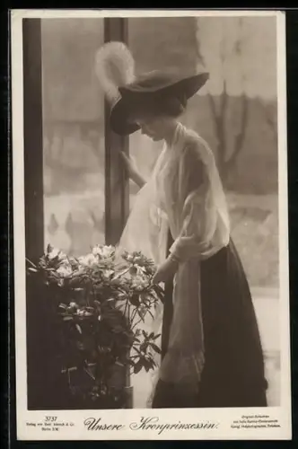 AK Unsere Kronprinzessin Cecilie mit Hut