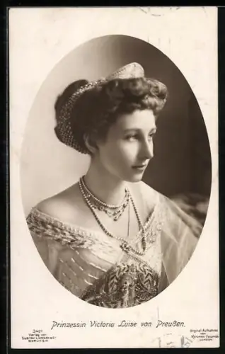 AK Prinzessin Victoria Luisa von Preussen im Profil