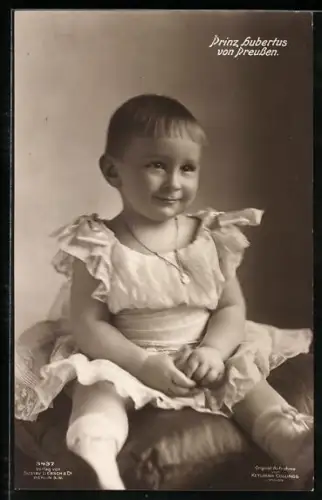 Foto-AK Portrait Prinz Hubertus von Preussen