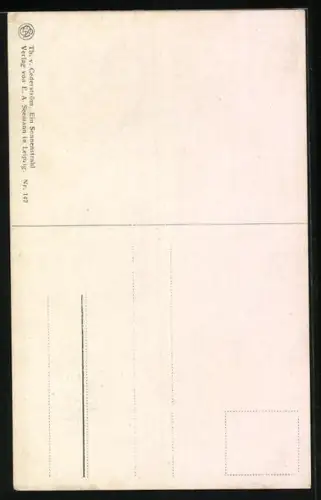Künstler-AK Ein Sonnenstrahl, Mönch am Fenster
