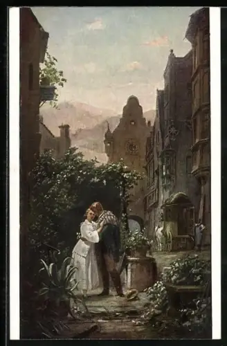 Künstler-AK Carl Spitzweg: Der Abschied