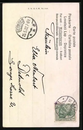 Künstler-AK Splitgerber: Blick auf eine Kirche