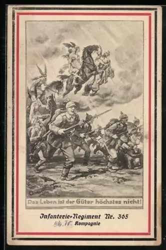 AK Infanterie-Regiment Nr. 365, Soldaten im Sturm, Walküre