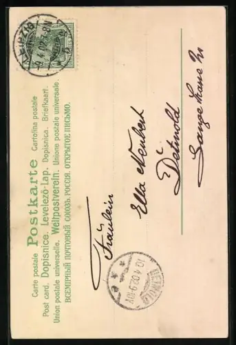 Künstler-AK Alfred Mailick: Kirche im Wald