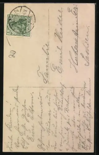 AK Tante Prinzesschen, Prinzessin Victoria Luise mit ihren beiden Neffen