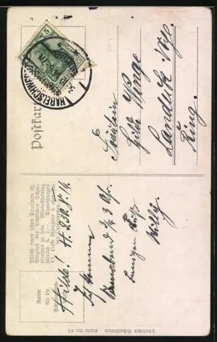 Künstler-AK Karl Friedrich Gsur: Deutscher Schulverein NR 63: Wer nicht liebt Wein, Weib und Gesang, Mann mit Gitarre