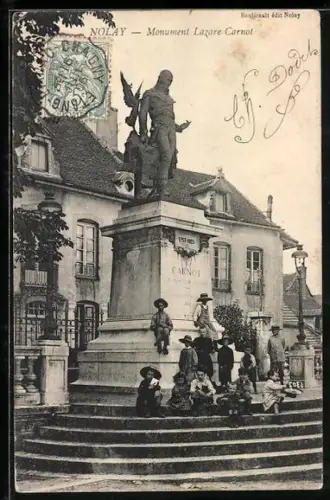 AK Nolay, Monument Lazare Carnot