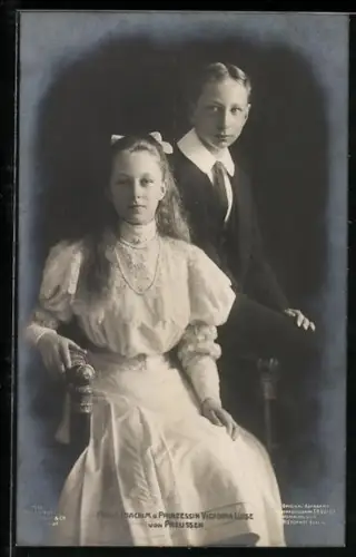 AK Victoria Louise Herzogin von Braunschweig, & Prinz Joachim
