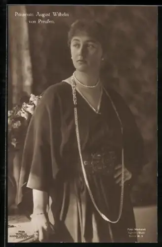AK Prinzessin August Wilhelm von Preussen, Portrait