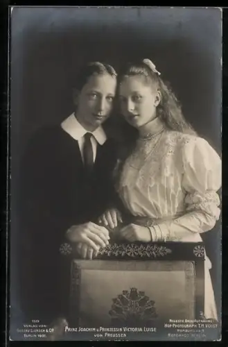 AK Prinz Joachim u. Prinzessin Victoria Louise von Preussen
