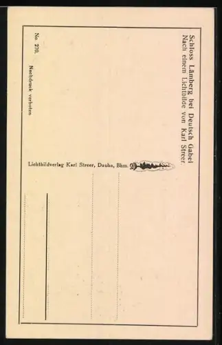 AK Lämberg, Teilansicht vom Schloss