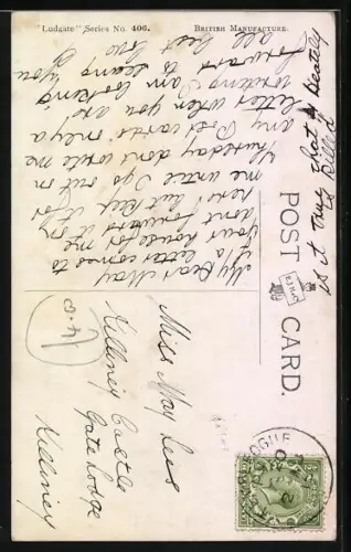 Künstler-AK T. Gilson: Polizist steht vor dem kleinen nackten Jungen und schreibt ihn auf