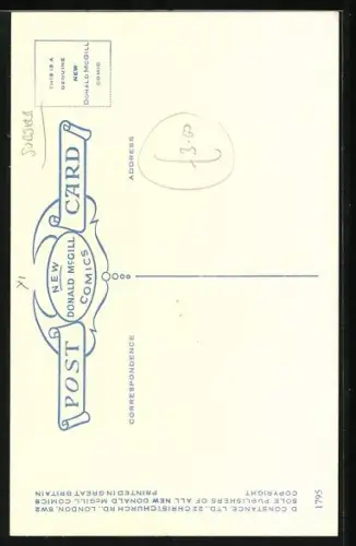 Künstler-AK Donald McGill: Between the Worker`s Playtime and the Housewives` Choice