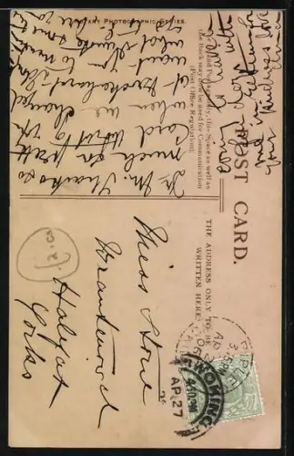 AK Frau mit Kindern am Buchstaben S