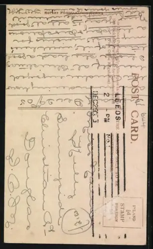 AK Junge Frau mit ihren Kindern am Buchstaben N