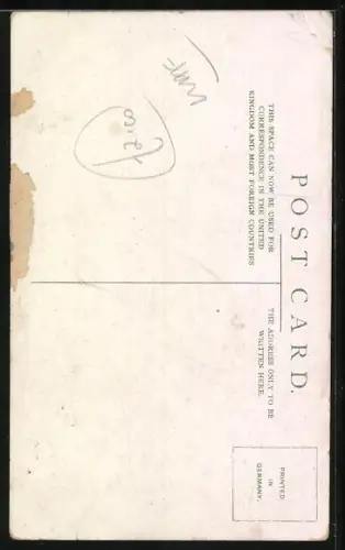 Künstler-AK Polizist schaut überrascht zu einem Pferd hinter ihm With the Force, His first day at point duty