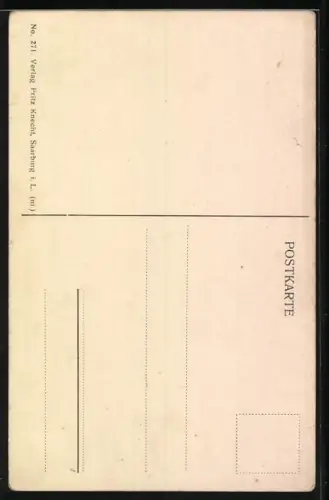 AK Lagarde, gesprengte Brücke, Orts- und Gebäudeansichten