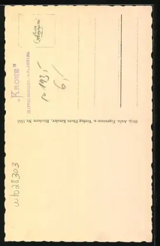 AK Mittelberg, Kirche mit Friedhof gegen Schafalpköpf