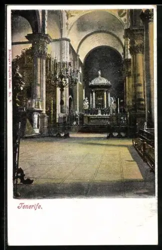 AK Tenerife, Innenansicht einer Kirche