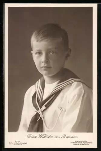 AK Prinz Wilhelm von Preussen als Knabe