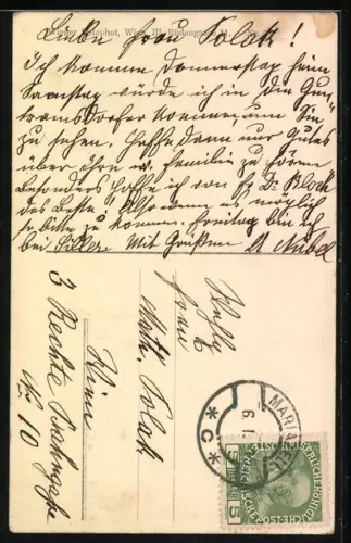 AK Kaiser Franz Josef I. von Österreich in Uniform, im Gebet