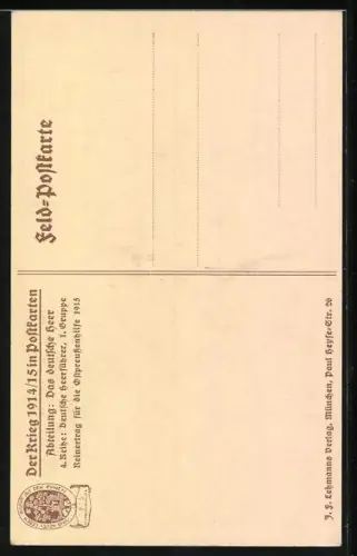 Künstler-AK Paul von Hindenburg in Uniform