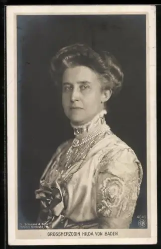 AK Grossherzogin Hilda von Baden, Portrait