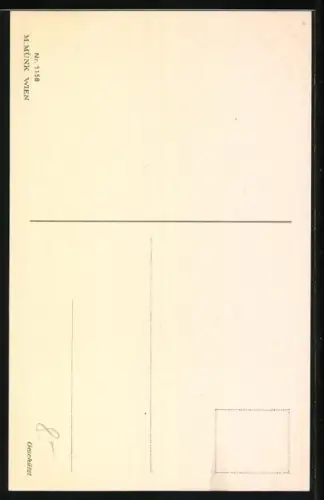 Künstler-AK Pauli Ebner: Kinder am Kaffeetisch mit Katze