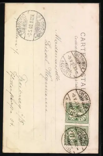 AK Junge Katze balanciert auf einem Glastrichter