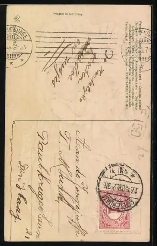 AK Baby kuschelt mit Katze