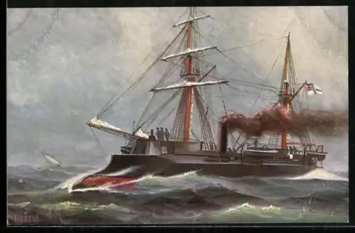 Künstler-AK Christopher Rave: S.M. Prinz Adalbert 1865