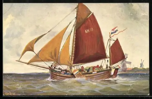 Künstler-AK Christopher Rave: Holländische Bom, 1907