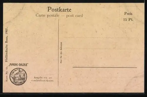 Künstler-AK Christopher Rave: Holländische Bom, 1907