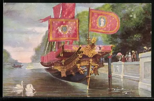 Künstler-AK Christopher Rave: Französische Galeere La Reale