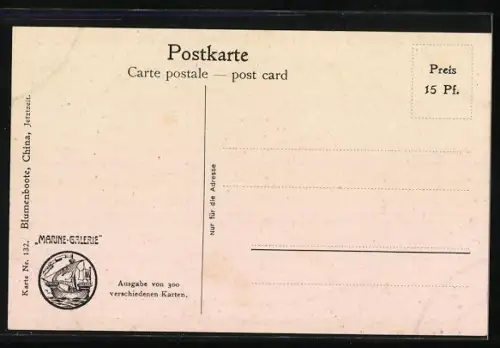 Künstler-AK Christopher Rave: Blumenboote China, Jetztzeit