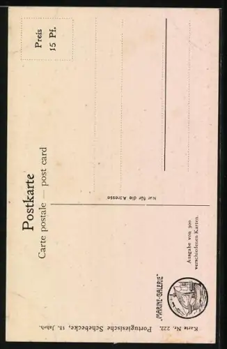 Künstler-AK Christopher Rave: Portugiesische Schebecke, 18. Jahrhundert