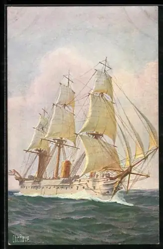 Künstler-AK Chr. Rave: Deutsches Schulschiff Stein aus dem Jahr 1879