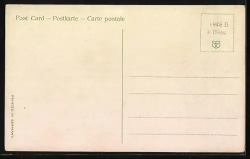 AK Rauchender Junge schaut zu einem Mädchen