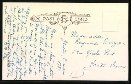 AK Fräulein steht vor dem Spiegel