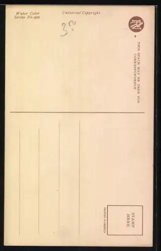 AK Kleines Mädchen mit Muff an Bank