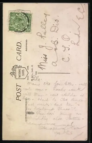 AK Singendes Kinderpaar mit Notenblättern