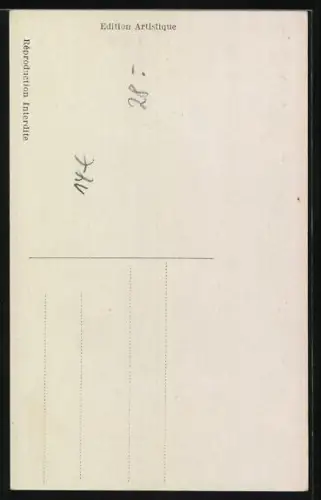 AK E. Renan, Portrait, Münzrelief