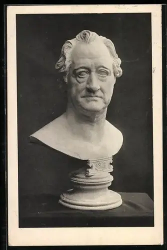 AK Weimar, Goethe-Büste im Nationalmuseum