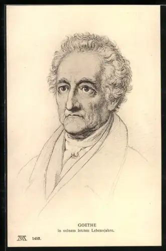 AK Goethe in seinem letzten Lebensjahre, Portrait