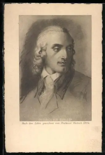 AK Friedrich Schiller, nach dem Leben gezeichnet
