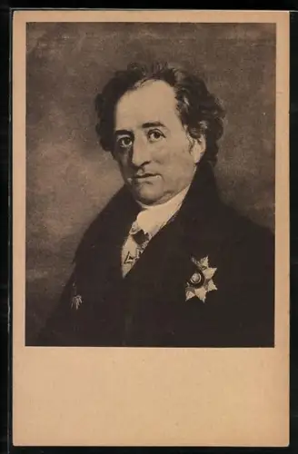 AK Goethe, Portrait von 1819